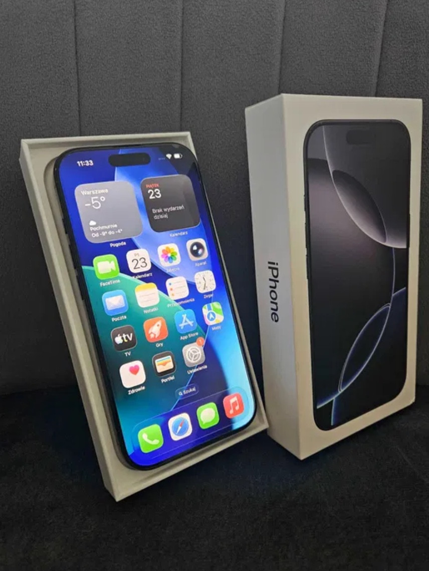 iPhone 16 Pro / 128 GB / Jak Nowy / Gwarancja